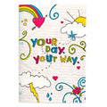 Your Day Your Way Fun Colourful Interactive Birthday Card