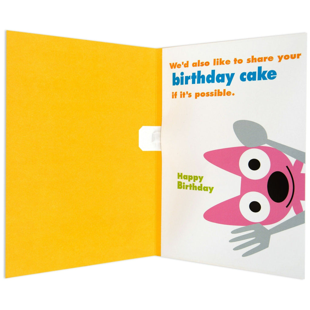 hoops&yoyo™ Pass the Cake Colourful Interactive Birthday Card