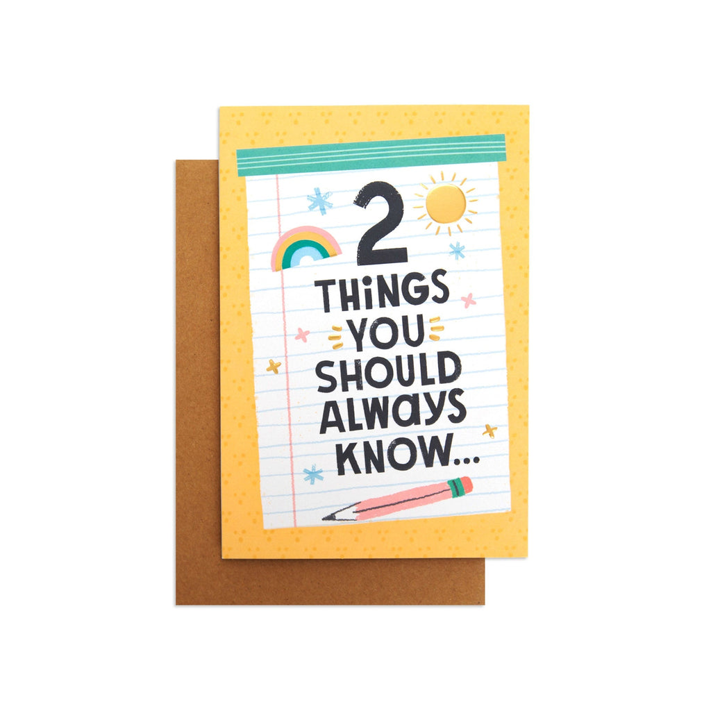 Little World Changers Love and Support Card for Kids - 2 Things