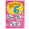 Best One So Far Fun Colourful 6th Birthday Card